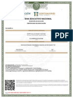 Sistema Educativo Nacional: Certificado de Educación