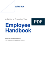 How To Write An Employee Handbook D12848