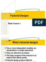 Factorial Designs