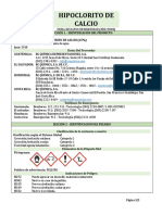 Hipoclorito de Calcio-Msds-Sga