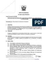 Directiva General #001-2022-PRODUCE