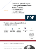 Teorias de Aprendizagem:: O Comportamentalismo (Behaviorismo, Conexionismo, Condutivismo... )