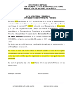 Formularios Entrega de Documentacion