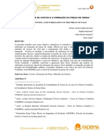 Contabilidade de Custos e A Formacao Do Preco de Venda