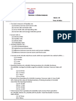 Revision II (Ratio Analysis)