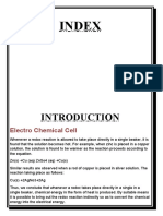 Chemistry Project On Electrochemical Cell