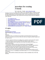 Step by Step Procedure For Creating LAN