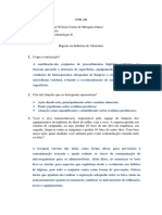 Questionário - Higiene Na Indústria de Alimentos