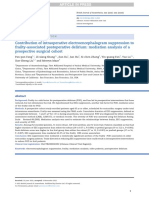 Contribution of Intraoperative Electroencephalogram Suppression To Frailty-Associated Postoperative Delirium: Mediation Analysis of A Prospective Surgical Cohort