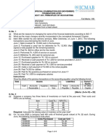 2021-11 ICMAB FL 001 PAC Year Question CMA Special Examination November 2021