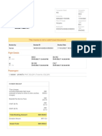 Flight Booking Invoice MMT