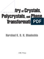 2018 - Geometry of Crystals Polycrystals and Phase Transformations - Bhadesia