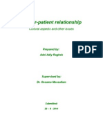 Doctor-Patient Relationship - Cultural Aspects and Other Issues - Adel Adly Ragheb