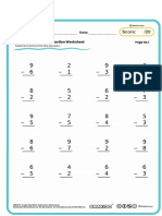 Subtraction Standard 1