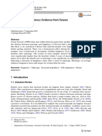 Marriage and Happiness: Evidence From Taiwan: Hung Lin Tao