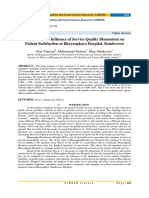 Analysis of The Influence of Service Quality Dimensions On Patient Satisfaction at Bhayangkara Hospital, Bondowoso