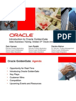 Introduction To Oracle Goldengate: Sales Awareness Training, October 27 Oracle University