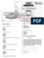 Semana 8 - Tipología Textual I