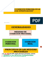 Medidas de Coerción Personal en La Etapa de Investigación