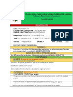 Plan de Clase Preescolar Matematicas