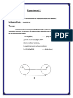 Experiment-1 (Parameter of Transmission Line Single Phase-Two Wire) - 1