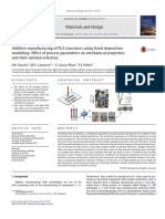 Additive Manufacturing of PLA Structures Using Fused Deposition