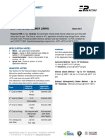 Soft Natural Rubber Lining: Technical Data Sheet