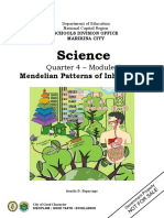 SCI8 - Q4 - M3 - Mendelian Patterns of Inheritance