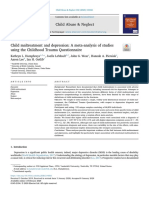 Child Maltreatment and Depression: A Meta-Analysis of Studies Using The Childhood Trauma Questionnaire