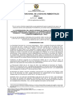 Autoridad Nacional de Licencias Ambientales - Anla - : AUTO #08495