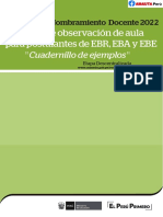 Cuadernillo de Ejemplos de Rubricas de Observación en Aula para Nombramiento Docente 2022 Amauta-Perú