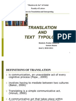 Translation and Text Typology