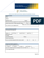 W506 - National SNA Programme - Application Form - September 2022