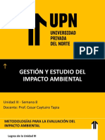 Unidad III - Semana 9 - Metodologías para La Evaluación Del Impacto Ambiental