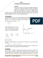 Unit 4 2D Transformations - CG - PU