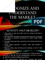 Recognize and Understand The Market - PPT