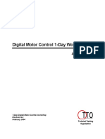 Digital Motor Control 1-Day Workshop Student Guide