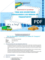 Exp. Aprendiz Nos Divertimos Conociendo Losmedios de Transporte