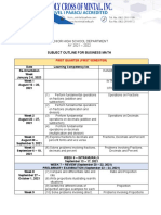 Sample Subject Outline