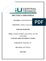 Conductores, Aislantes y Ley de Coulomb