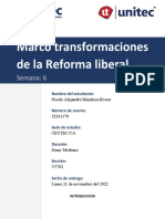 Marco Transformaciones de La Reforma Liberal