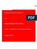 Matemáticas Financieras I