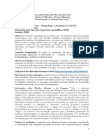 Programa Seminário Livre - Antropologia Da Pandemia