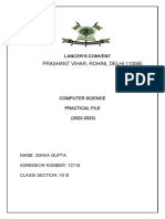 COMPUTER PRACTICAL FILE (Class 12)