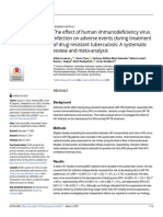 The Effect of Human Immunodeficiency Virus Infection On Adverse Events During Treatment of Drug-Resistant Tuberculosis - A Systematic Review and Meta-Analysis