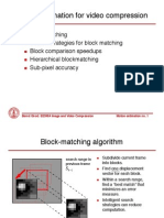 Motion Estimation For Video Compression