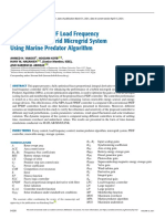 Optimal Fuzzy PIDF Load Frequency Controller For Hybrid Microgrid System Using Marine Predator Algorithm