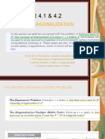 4.1 - 4.2 Diagonalization