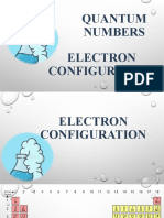 Electron Configuration and Quantum Numbers