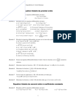 Exosup - Equations Différentielles